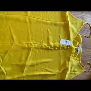 NWT LOFT Yellow Camisole XXL